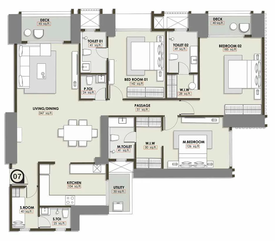 3 bhk floor plan sattva sumera